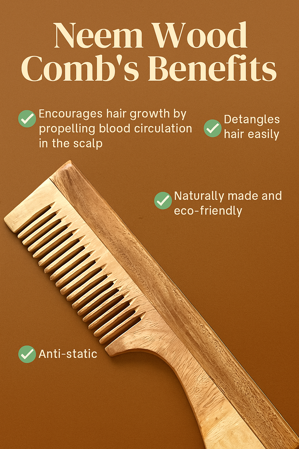 Neem-Wood Comb