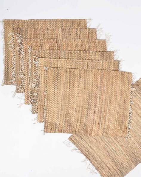 Water Hyacinth fringed Tablemats and Runner