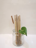 Bamboo Straws with Straw Cleaner (Pack of 4)