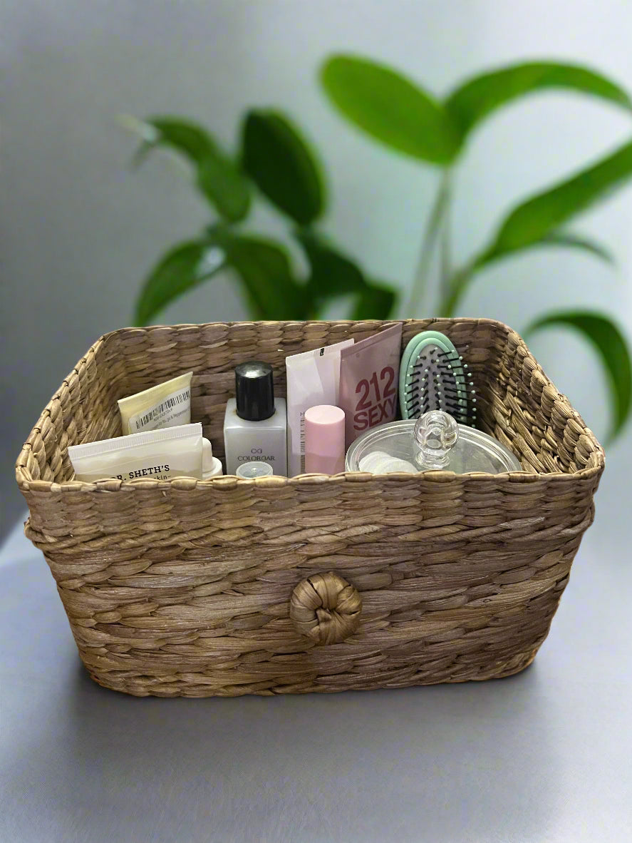 Water Hyacinth Vanity Storage Box