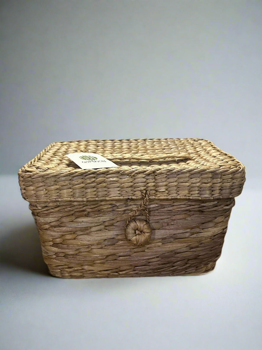 Water Hyacinth Vanity Storage Box