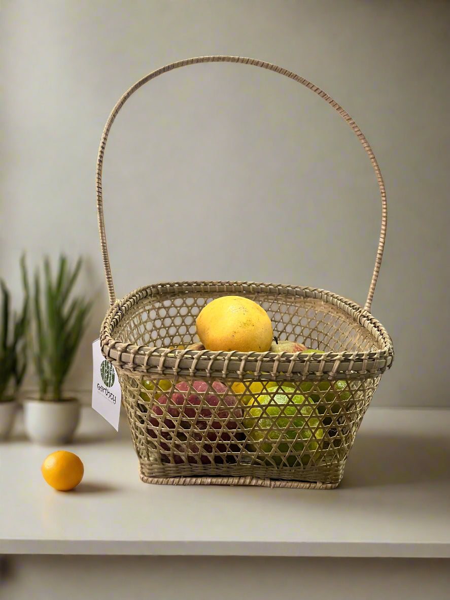 Bamboo Wicker Flower/Fruit Basket
