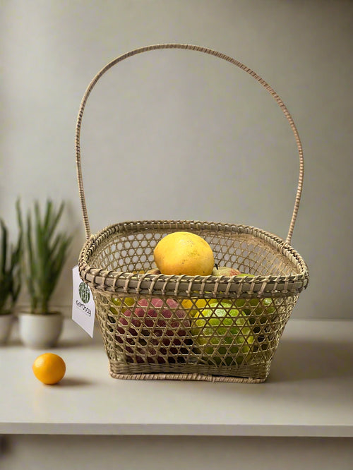 Bamboo Wicker Flower/Fruit Basket
