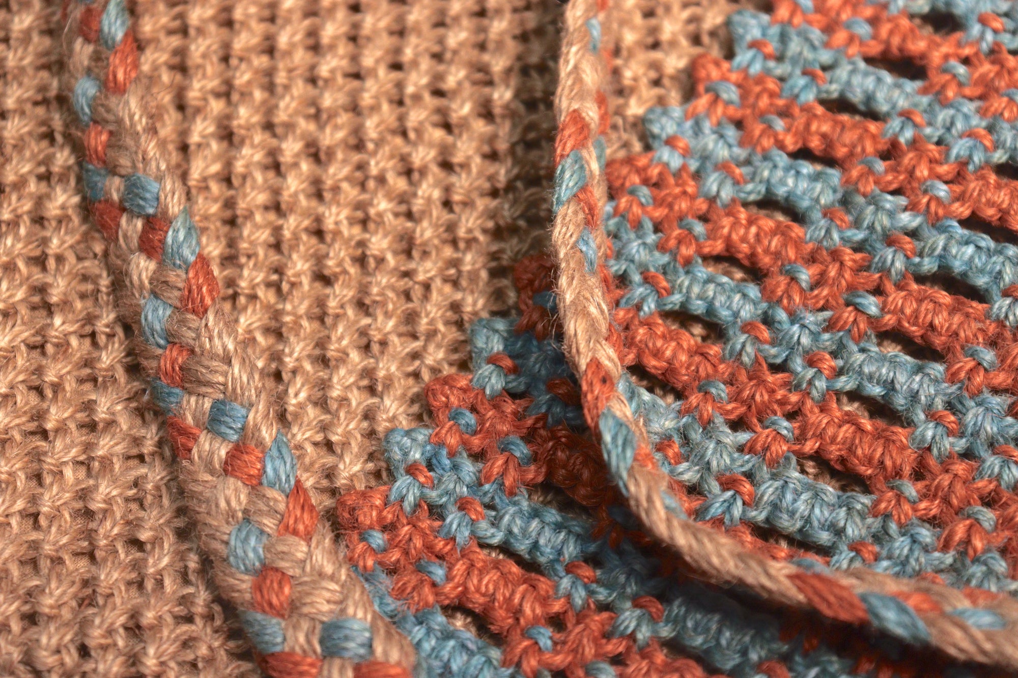 Jute Macrame Long Sleeve Sling Bag
