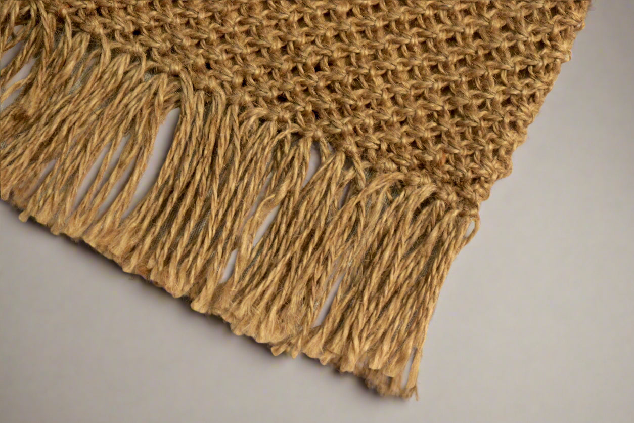 Jute Macrame Long Sleeve Sling Bag