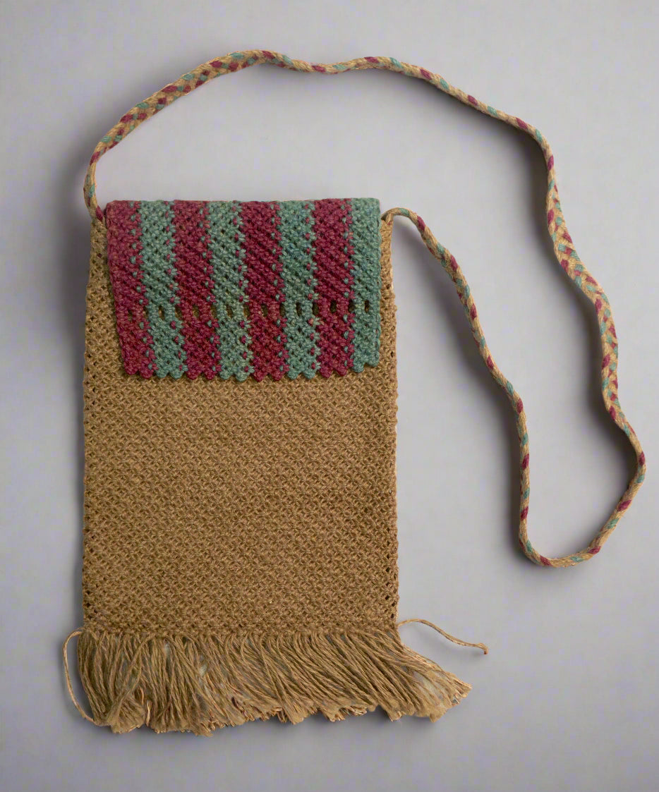 Jute Macrame Long Sleeve Sling Bag