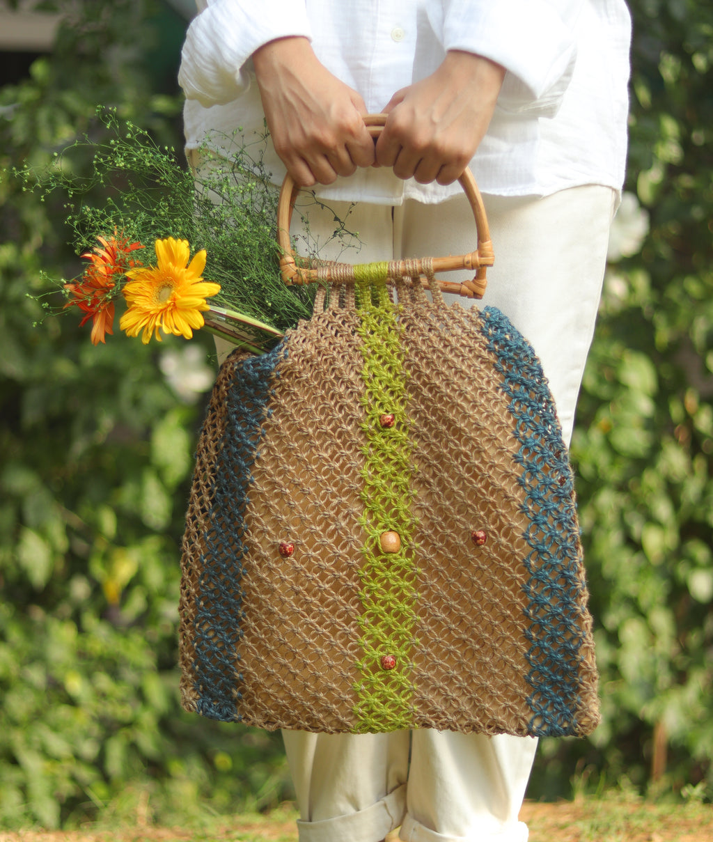 Jute Macramé Aura Handbag