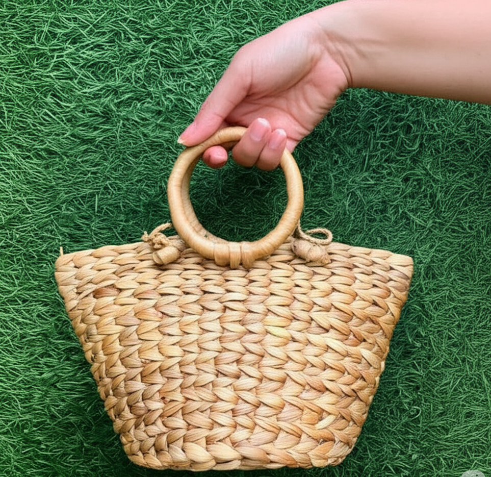 Petite Water Hyacinth Bag