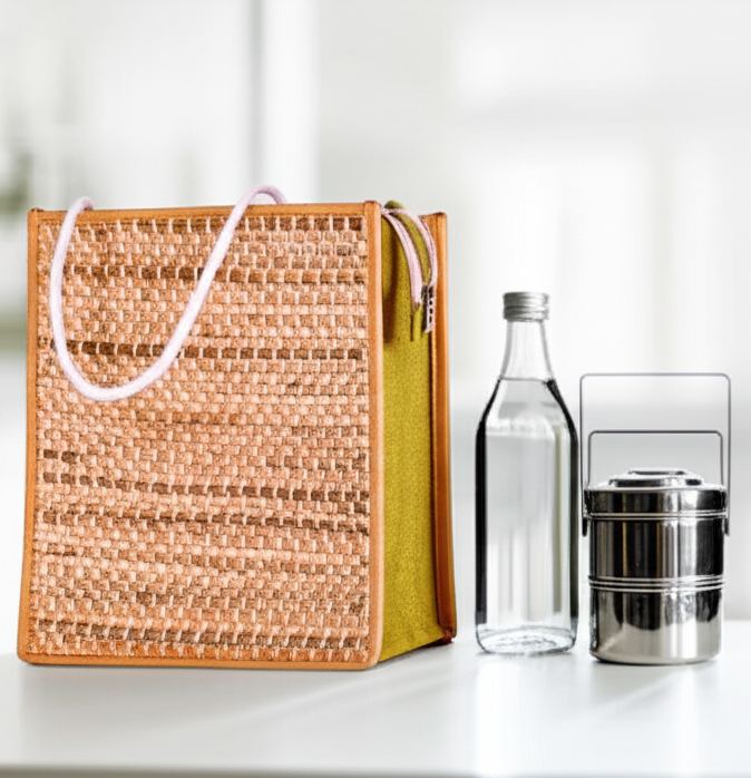 Water Hyacinth and Jute Tiffin Bag