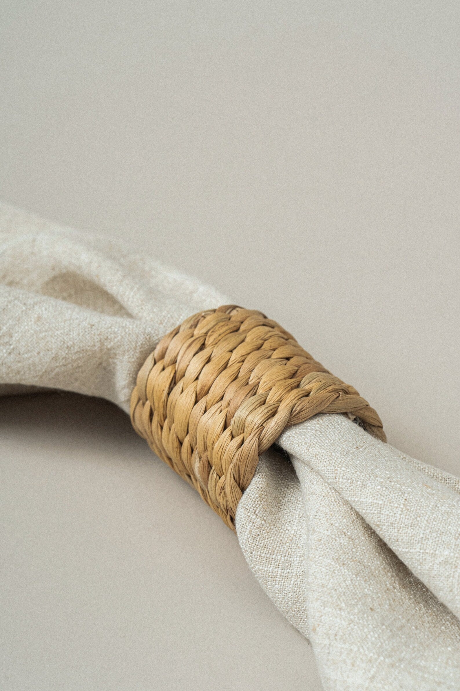 Water Hyacinth Napkin Rings ( set of 4)