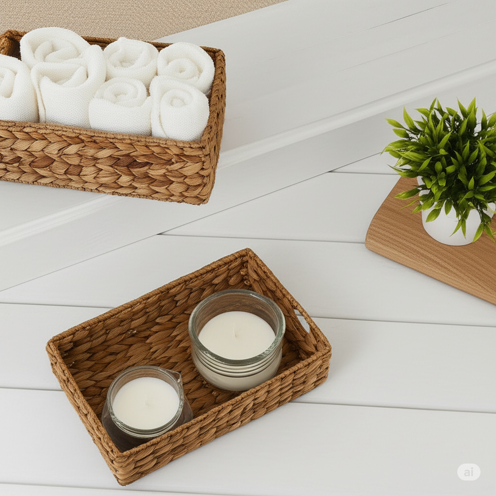 Water Hyacinth Rectangular Tray