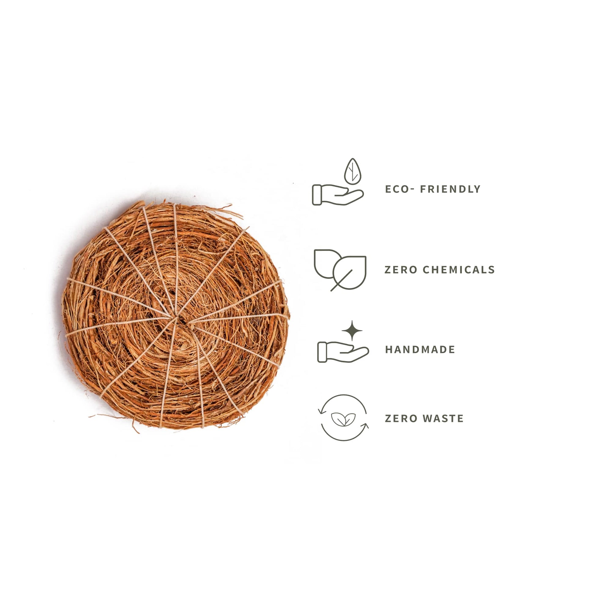 Vetiver Exfoliating Body Scrubber (Pack of 2)