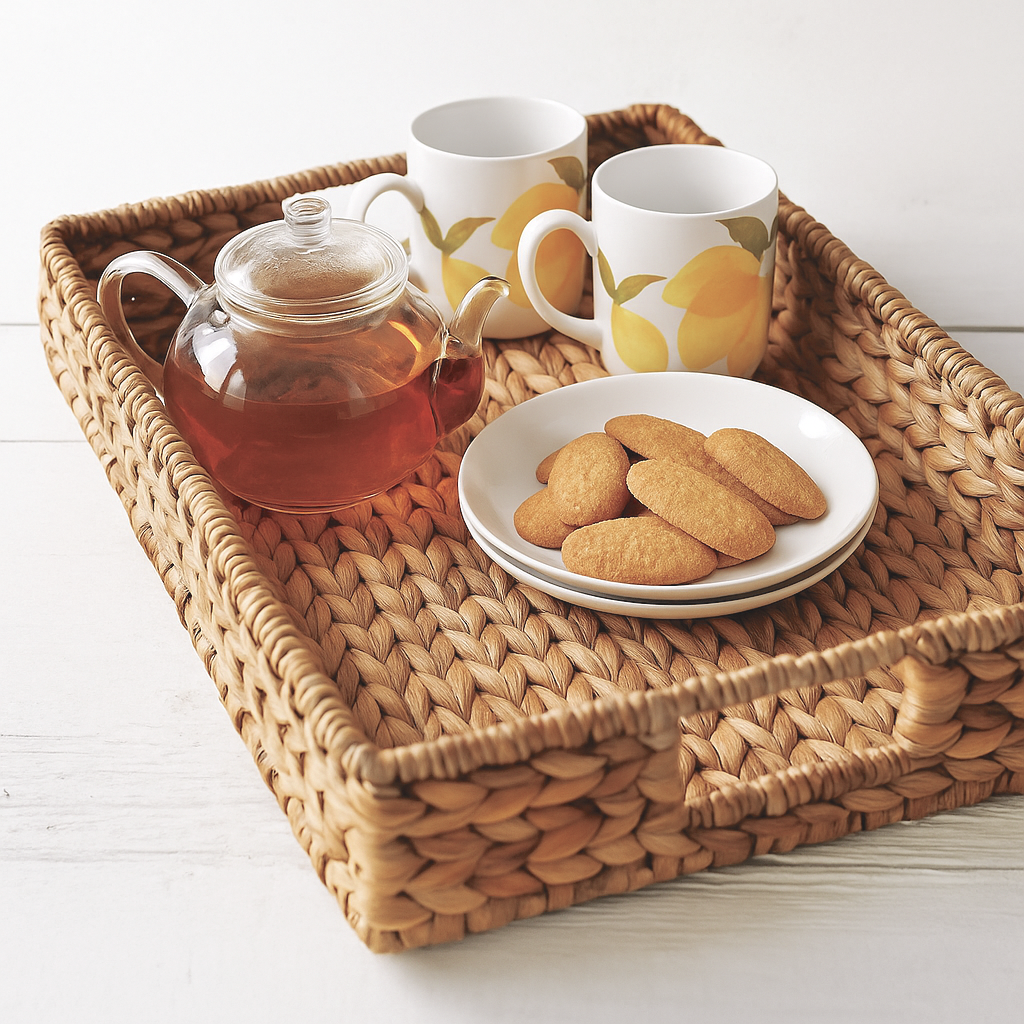 Water Hyacinth Rectangular Tray
